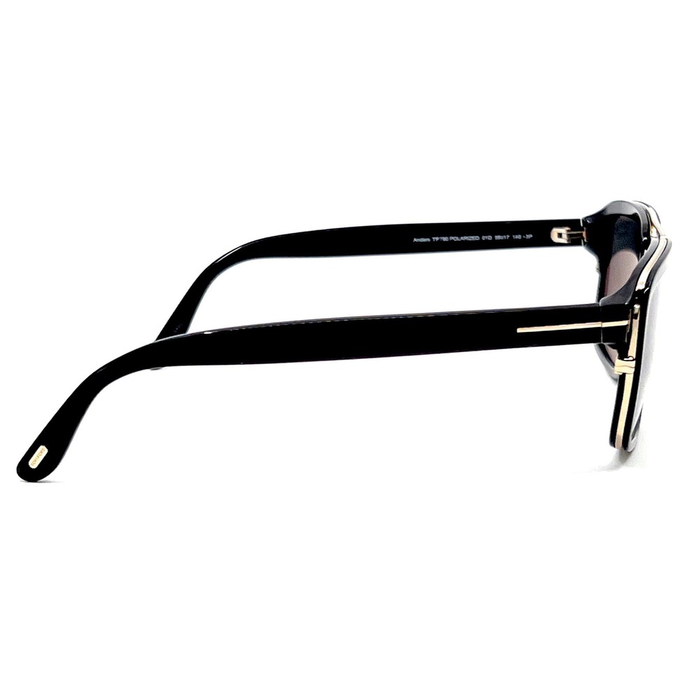 NEW!!! TOM FORD Anders Sunglasses TF780 01D Polarized Authentic - Picture 7 of 11
